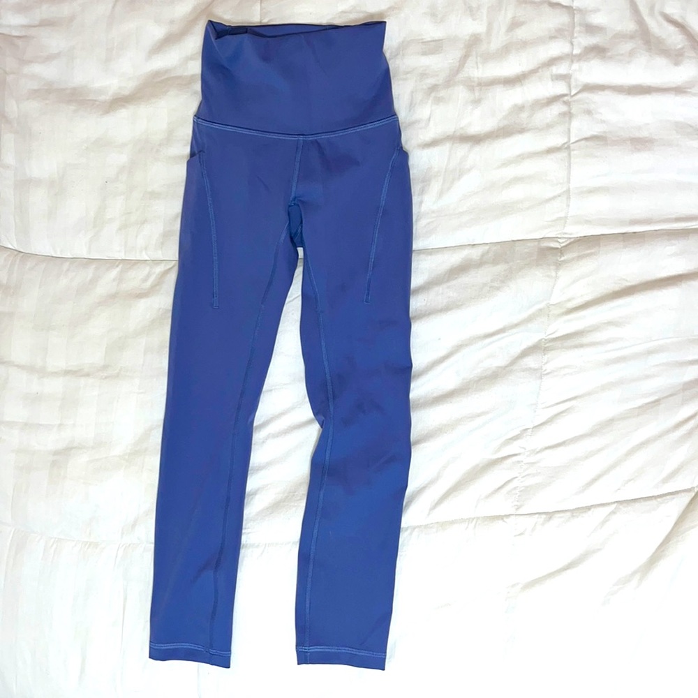 Lululemon leggings in a size 0 a bluish gray color
